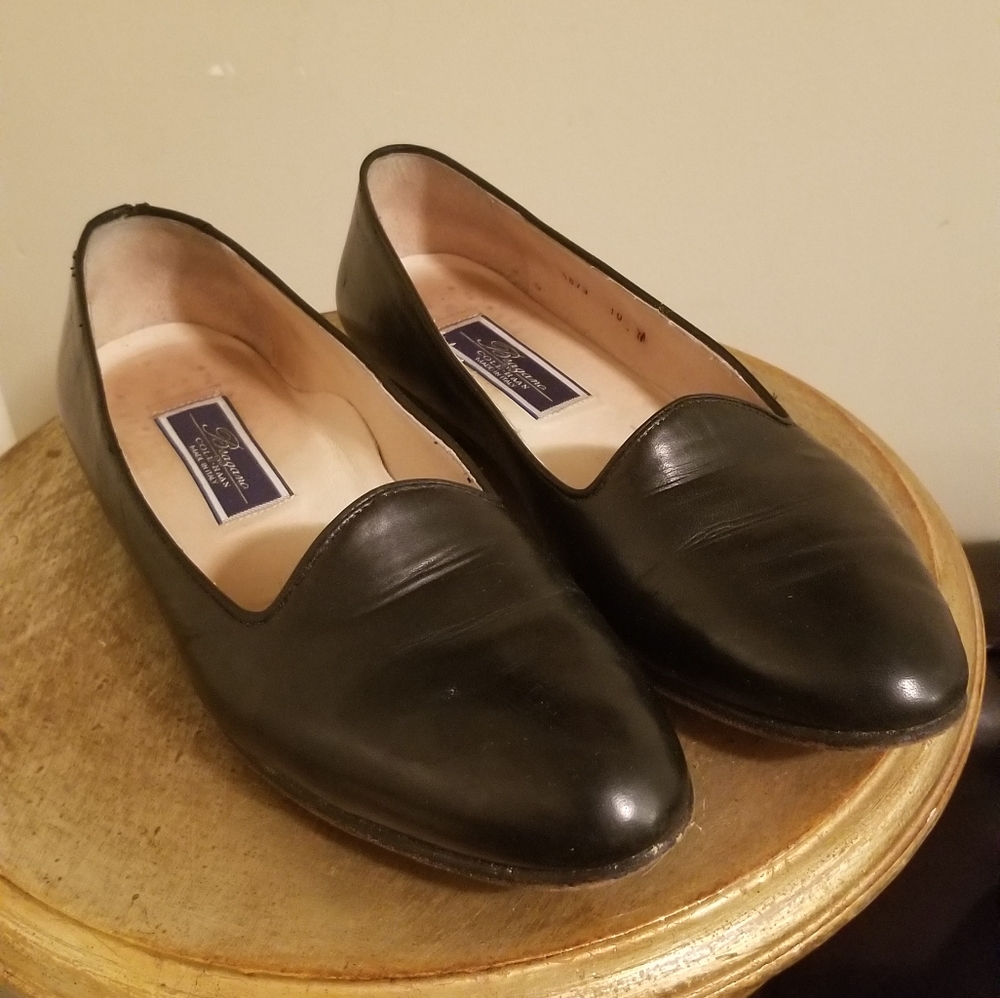 Sleek Italian made tuxedo slip ons